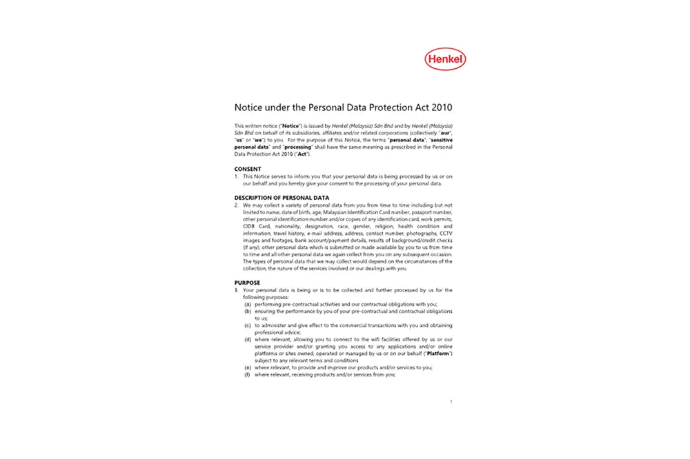 20211019-Henkel PDPA Notice Malaysia.pdfPreviewImage