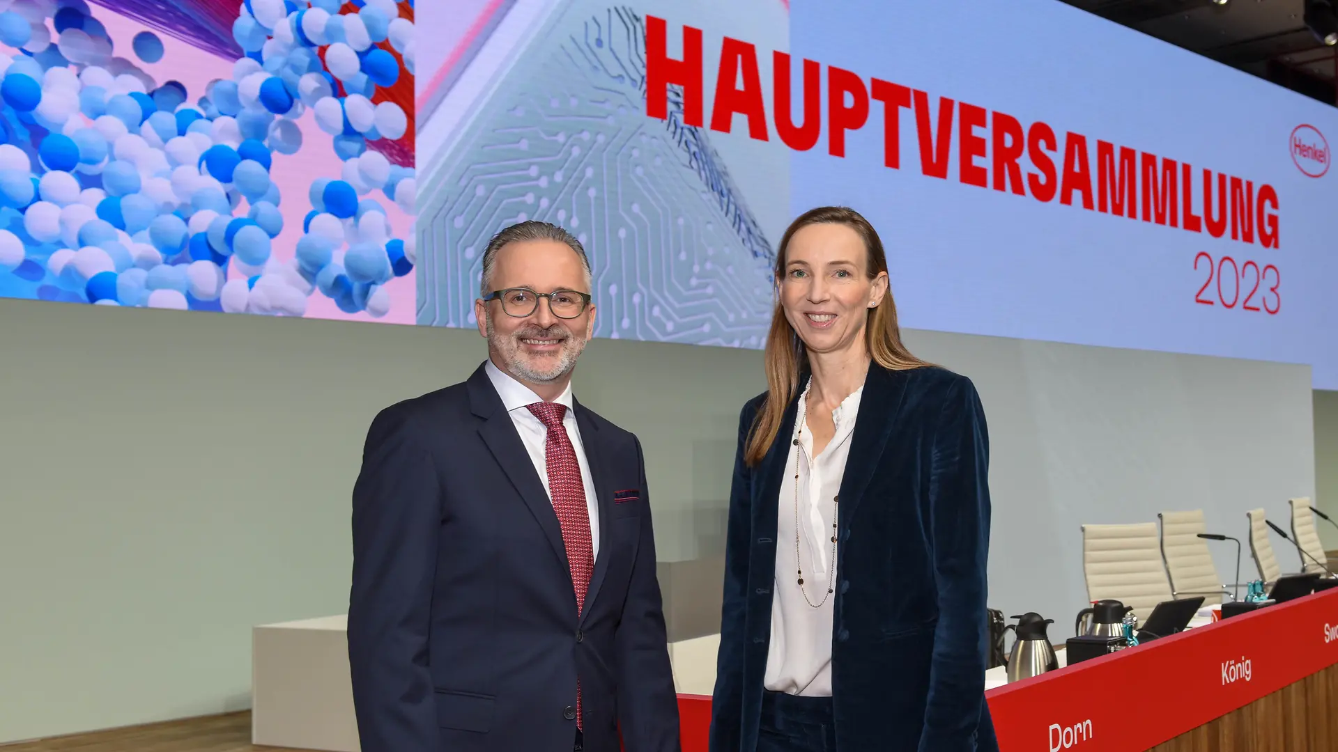 
Carsten Knobel, Chairman of the Henkel Management Board, and Dr. Simone Bagel-Trah, Chairwoman of the Supervisory Board and Shareholders’ Committee