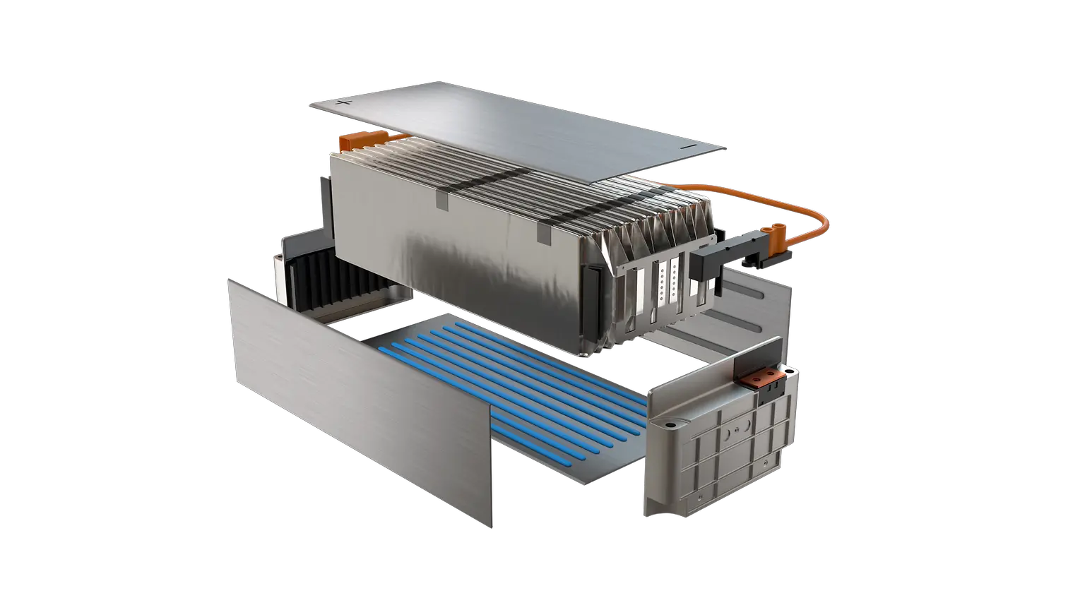 
Illustrative image showing the application of Loctite TLB 9300 APSi inside a battery module.