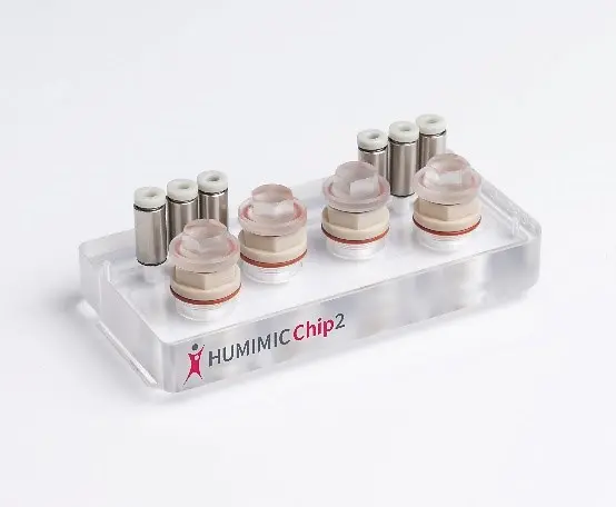 
The HUMIMIC skin-liver Chip2