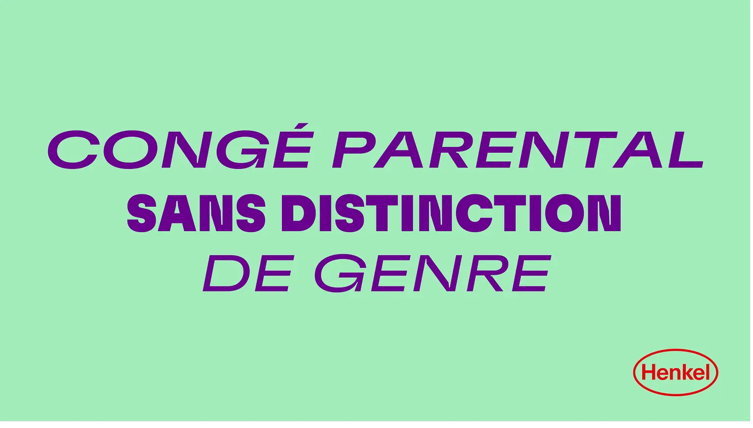 Henkel propose un congé parental intégralement rémunéré pour ses salariés dans le monde entier sans distinction de genre