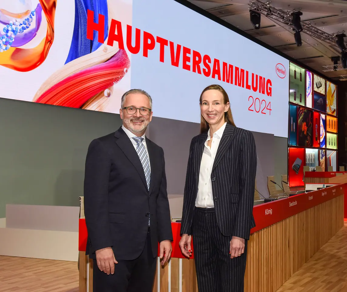 
Carsten Knobel, Chairman of the Henkel Management Board, and Dr. Simone Bagel-Trah, Chairwoman of the Supervisory Board and Shareholders’ Committee