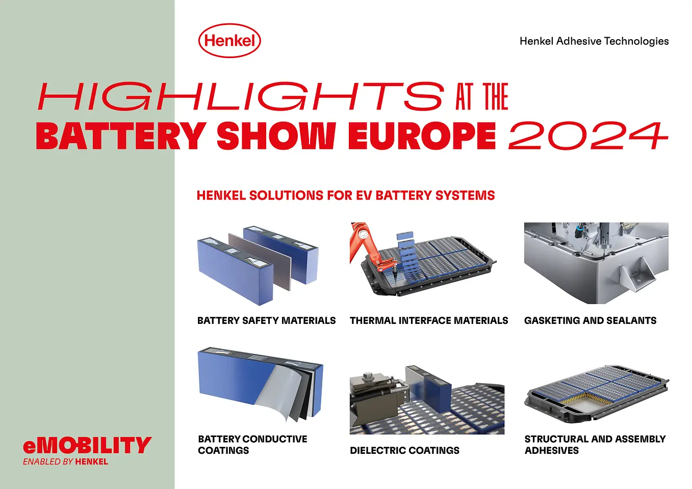 
Henkel applications at the Battery Show Europe 2024
