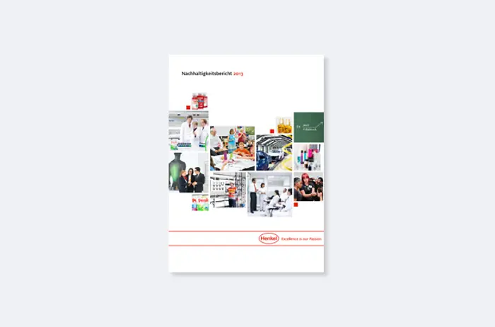 Cover of Henkel’s Sustainability Report 2013