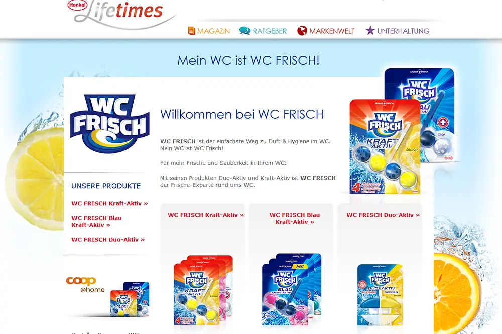 Bloc nettoyant Kraft-Aktiv WC Frisch - Lessives ménage 