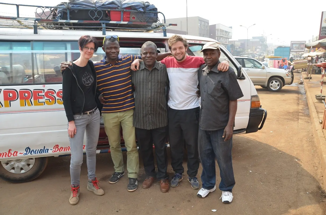 From the left: Inga Vockenroth, Anye Chifen, James Sama Chifen, Luis Duque, and Henry Chifen