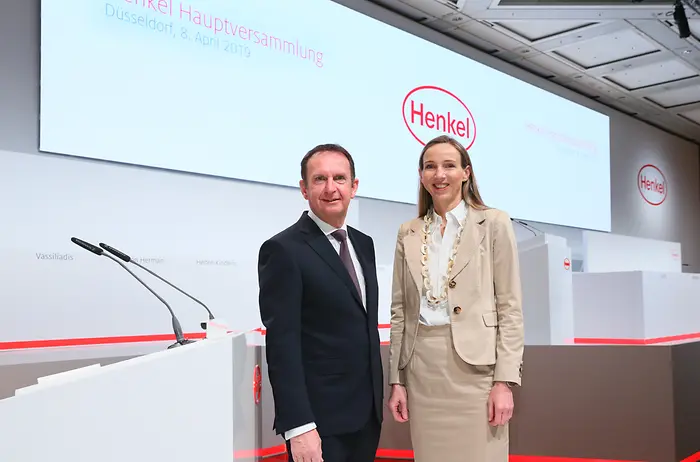 
Henkel CEO Hans Van Bylen and Dr. Simone Bagel-Trah, Chairwoman of the Shareholders’ Committee and Supervisory Board