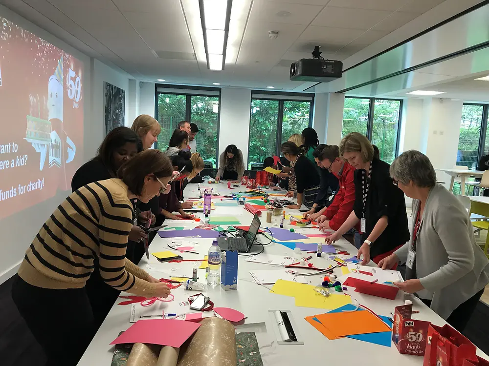 Henkel UK participating in crafting to help support children around the world